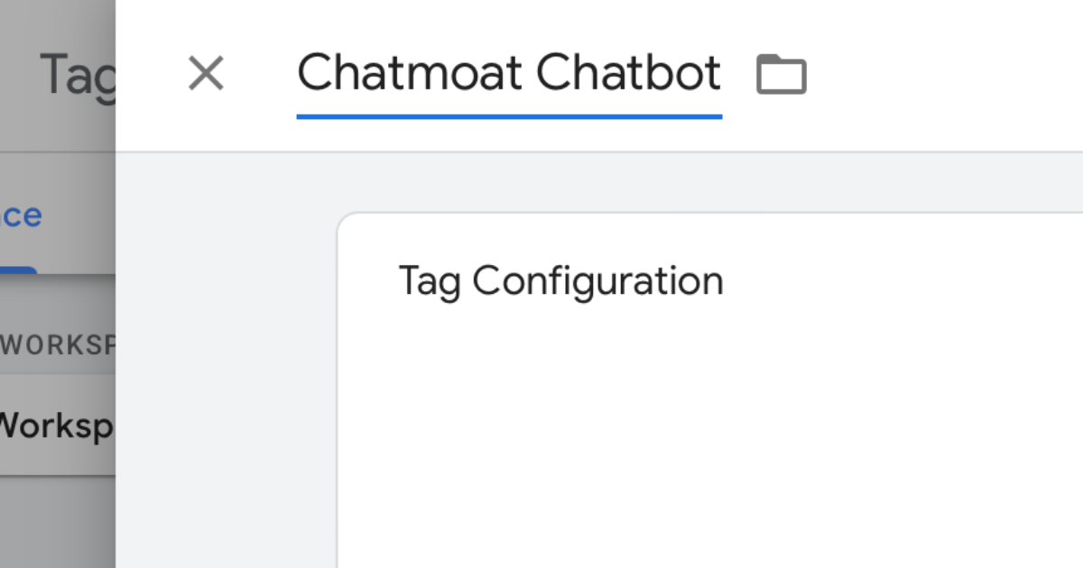 Naming the Chatmoat chatbot tag